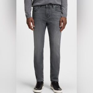 Hugo Boss Men's Charcoal Slim Jeans Delaware 1 36x32